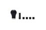 Mishimoto Teardrop Shift Knob - Black, White - Mishimoto MMSK-TDP-BK