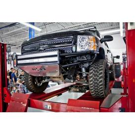 n-FAB RSP Gloss Black Front Pre-Runner Bumper with Mount For Two Rigid 38" Light Bars