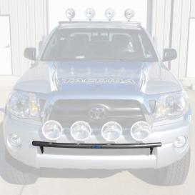 n-FAB Gloss Black Bumper Light Bar with Tabs for Up To 4x9" Lights