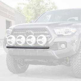 Textured Black Bumper Light Bar with Tabs for Up To 4x9" Lights
