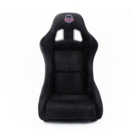NRG Innovations Prisma Series Medium FRP Bucket Racing Seat in Black Alcantara with Black Glitter Back