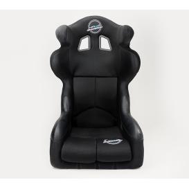 NRG Innovations FIA Approved Medium Bucket Seat with Head Containment Made of Black Competition Fabric