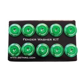 NRG Innovations Green Fender Washer Dress Up Kit