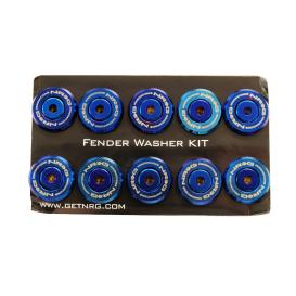   NRG Innovations Blue Titanium Fender Washer Dress Up Kit