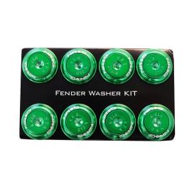 NRG Innovations Green Fender Washer Dress Up Kit