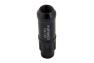 NRG Innovations M12 X 1.5 Open End Black Steel Lug Nuts Set with Dust Cap Covers - NRG Innovations LN-LS700BK-21