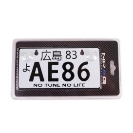 NRG Innovations JDM Style Mini License Plate with AE86 Logo