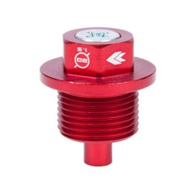 NRG Innovations Red Magnetic Oil Drain Plug