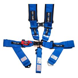 NRG Innovations SFI Approved Blue 5-Point Padded Racing Seat Belt Harness