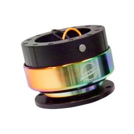 NRG Innovations Gen 2 SFI Certified Quick Release Hub in Black Body, Neo Chrome Ring