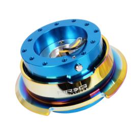 NRG Innovations Gen 2.8 Quick Release Hub in Blue Body, Neo Chrome Ring