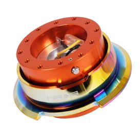   NRG Innovations Gen 2.8 Quick Release Hub in Orange Body, Neo Chrome Ring