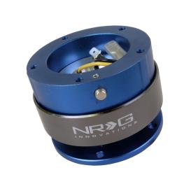 NRG Innovations Version 2.0 Blue / Titanium Steering Wheel Quick Release Kit