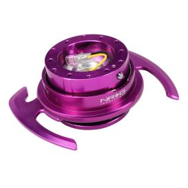 NRG Innovations Gen 4.0 Quick Release Hub in Purple Body and Purple Ring and Handles