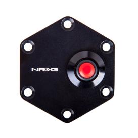 NRG Innovations Hexagonal Black Horn Delete with Horn Button