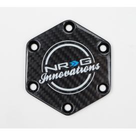   NRG Innovations Hexagonal Black Carbon Fiber Horn Delete with NRG Inovations Circular Logo