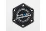 NRG Innovations Hexagonal Black Carbon Fiber Horn Delete with NRG Inovations Circular Logo - NRG Innovations STR-640CF