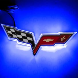 Oracle Lighting "Corvette" Blue Dual Intensity LED Illuminated Emblem