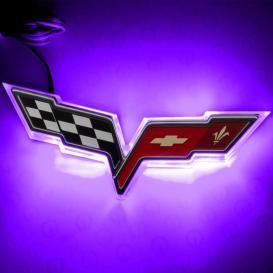 Oracle Lighting "Corvette" UV/Purple Dual Intensity LED Illuminated Emblem
