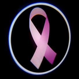 Pink Ribbon Breast Cancer GoBo Door LED Projectors