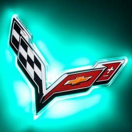 Oracle Lighting "Corvette" Aqua LED Illuminated Rear Emblem