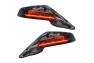 Oracle Lighting Black Concept Dual Intensity LED Side Mirrors w/ Ghosted Paint - Oracle Lighting 3726-504