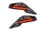 Oracle Lighting Pull Me Over Red Concept Dual Intensity LED Side Mirrors w/ Ghosted Paint - Oracle Lighting 3777-504