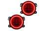 Oracle Lighting High Powered LED Black Fog Lights with Red LED Halos Pre-Installed - Oracle Lighting 5775-003