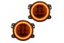 Oracle Lighting High Powered LED Black Fog Lights with Amber LED Halos Pre-Installed - Oracle Lighting 5775-005
