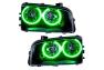 Oracle Lighting Headlights with LED Green Halos Pre-Installed - Oracle Lighting 7022-004