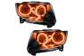 Oracle Lighting Chrome Headlights with LED Amber Halos Pre-Installed - Oracle Lighting 7070-005