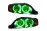 Oracle Lighting Headlights with LED Green Halos Pre-Installed - Oracle Lighting 7082-004