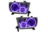 Oracle Lighting Headlights with LED UV/Purple Halos Pre-Installed - Oracle Lighting 7094-007