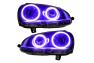 Oracle Lighting Chrome Headlights with LED UV/Purple Halos Pre-Installed - Oracle Lighting 7098-007