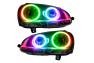 Oracle Lighting Chrome Headlights with LED ColorSHIFT No Controller Halos Pre-Installed - Oracle Lighting 7098-334