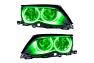 Oracle Lighting Headlights with LED Green Halos Pre-Installed - Oracle Lighting 7104-004