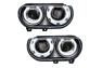 Oracle Lighting Headlights with LED White Halos Pre-Installed - Oracle Lighting 7132-001