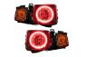 Oracle Lighting Combo Headlights with LED Red Halos Pre-Installed - Oracle Lighting 7133-003