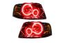 Oracle Lighting Black Headlights with LED Red Halos Pre-Installed - Oracle Lighting 7154-003