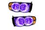 Oracle Lighting Headlights with LED UV/Purple Halos Pre-Installed - Oracle Lighting 7164-007