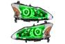 Oracle Lighting Headlights with LED Green Halos Pre-Installed - Oracle Lighting 7172-004