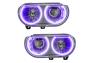 Oracle Lighting Headlights with LED UV/Purple Halos Pre-Installed - Oracle Lighting 7720-007
