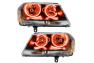 Oracle Lighting Black Headlights with LED Amber Halos Pre-Installed - Oracle Lighting 8101-005