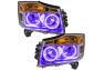 Oracle Lighting Headlights with LED UV/Purple Halos Pre-Installed - Oracle Lighting 8106-007