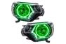 Oracle Lighting Headlights with Plasma Green Halos Pre-Installed - Oracle Lighting 8163-054