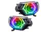 Oracle Lighting Headlights with LED ColorSHIFT 2.0 Halos Pre-Installed - Oracle Lighting 8163-333