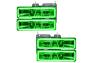 Oracle Lighting Headlights with LED Green Halos Pre-Installed - Oracle Lighting 8173-004