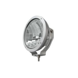 Silver Housing / Clear Lens HID Off Road Lamp With 3 LED DRL