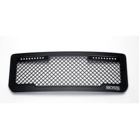 Lighted Boss Black Grille w/ 2 X 10" Luminix Light Bars