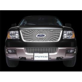 2003-2005 Ford Explorer Putco Liquid Spider Web Polished Grille